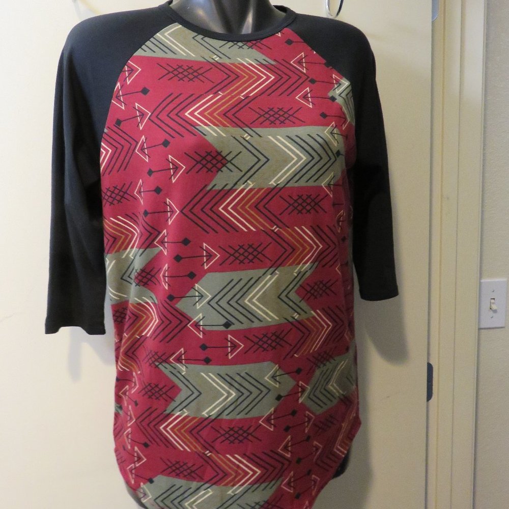 LULAROE RANDY AZTEC BASEBALL JERSEY *** Medium****